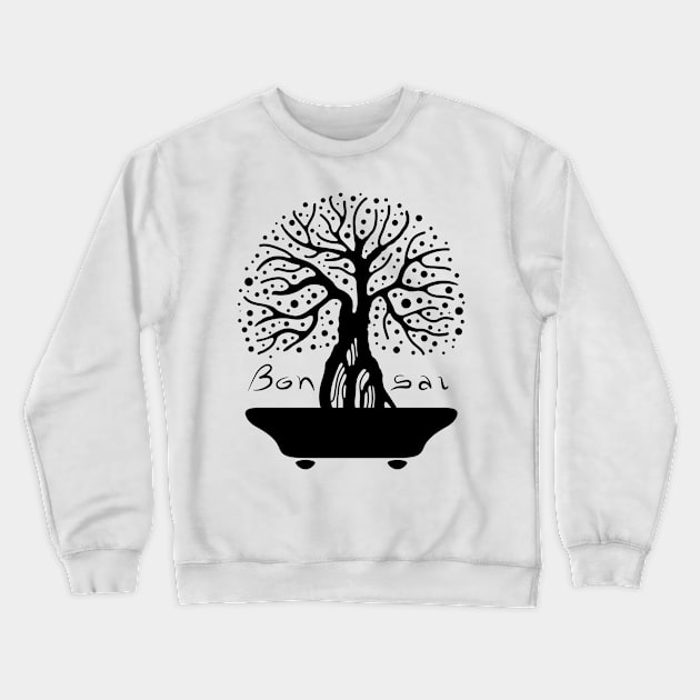 Bonsai plant Crewneck Sweatshirt by SASTRAVILA